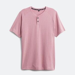 Men's Public Rec Go To Short Sleeve Henley Medium Pink
